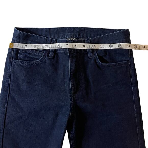 Armani Exchange High Waist Flared Dark Wash Blue Denim Jeans Size 2 - Picture 10 of 14